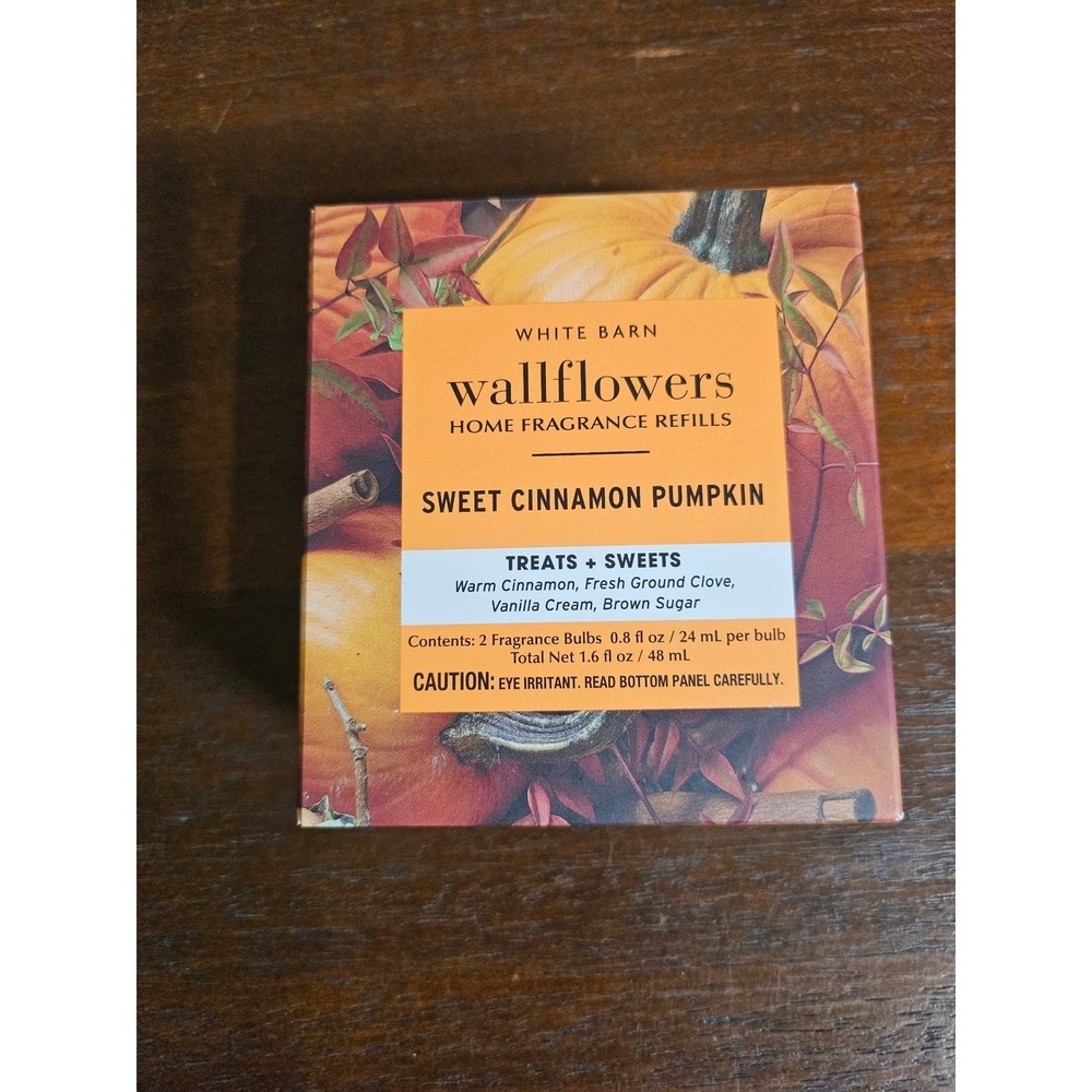 White Barn Wallflowers Home Fragrance Refills 2-Pack Sweet Cinnamon Pumpkin